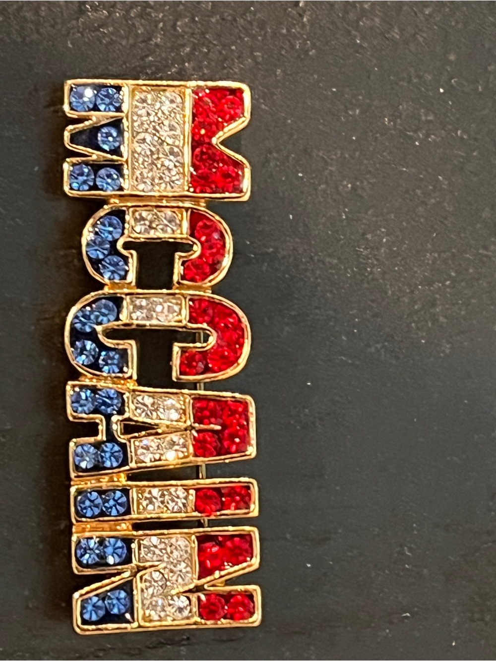 Patriotic Crystal 'McClain 2008 Presidential Collectible Pin